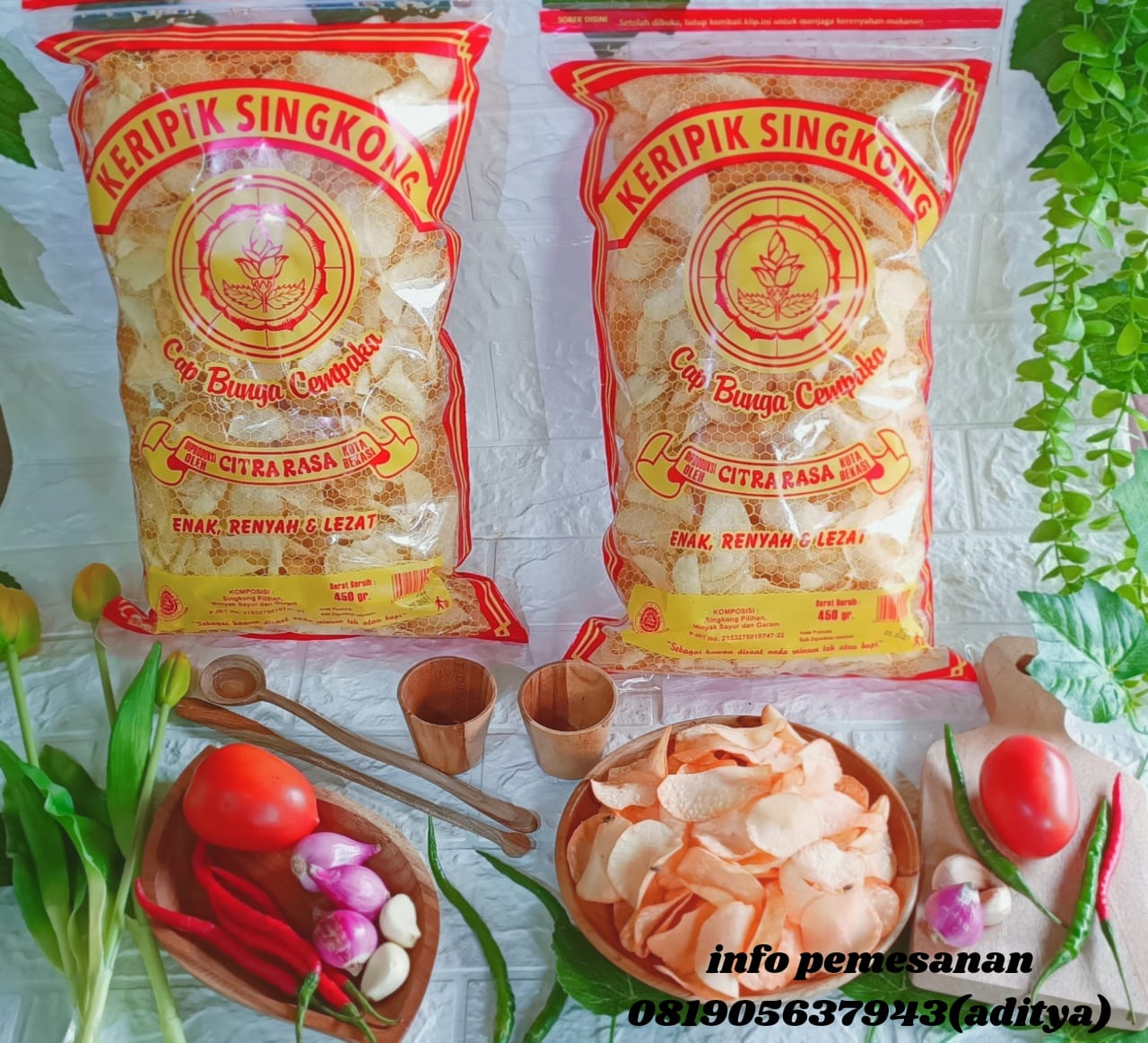 Keripik Singkong Cap Bunga Cempaka