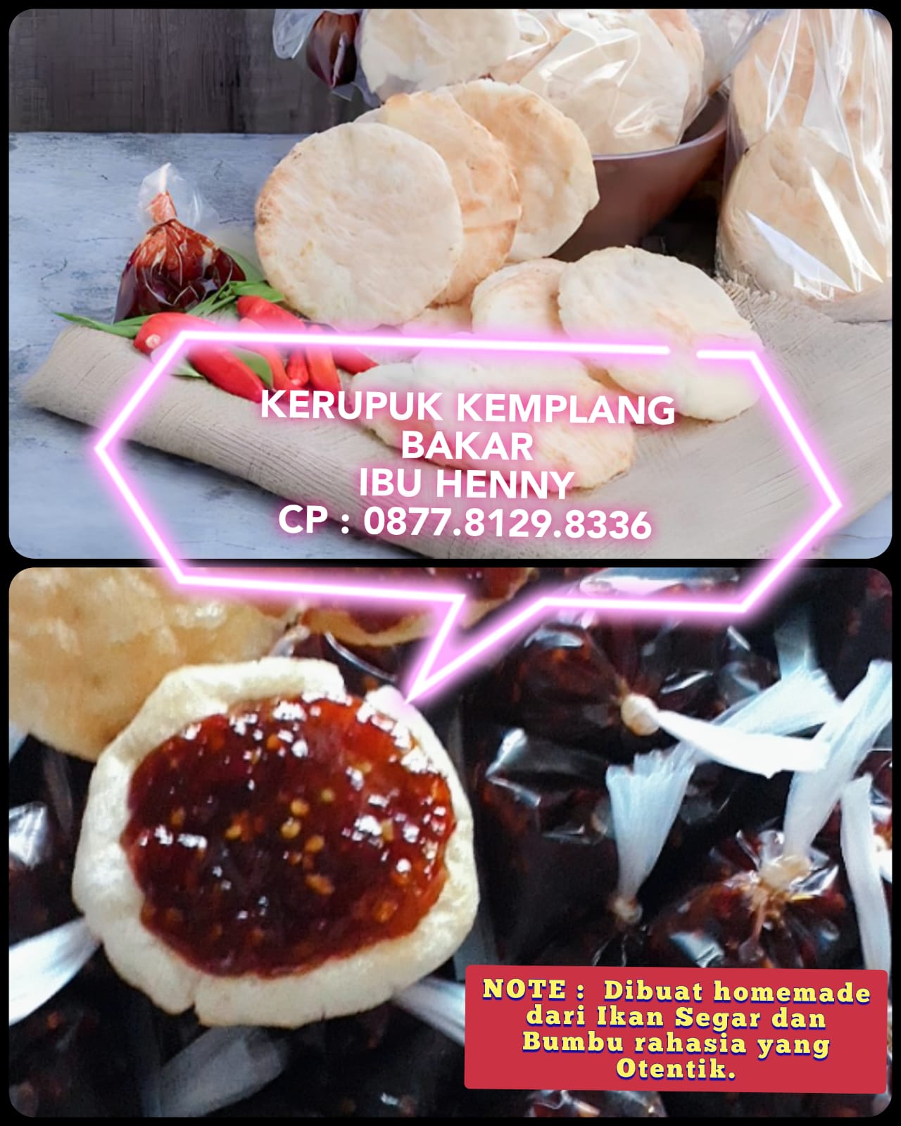 Kerupuk Kemplang Bakar