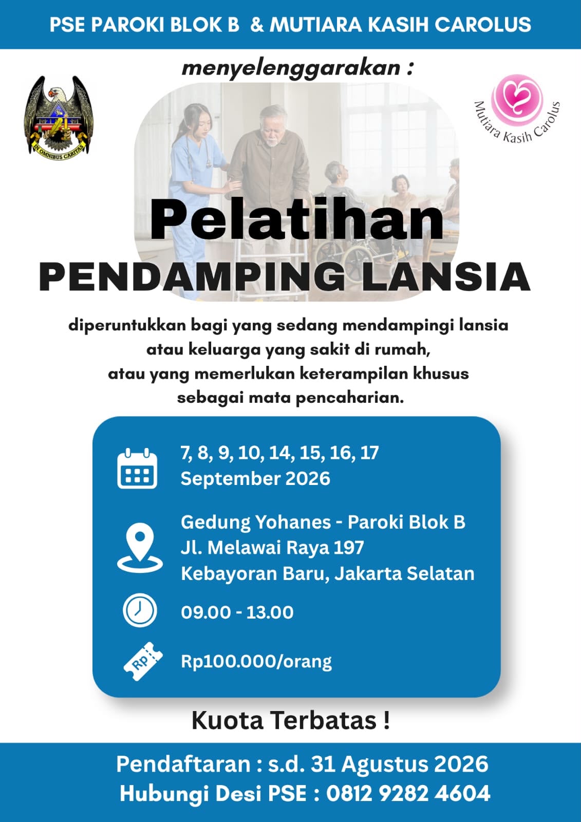 PELATIHAN PENDAMPING LANSIA